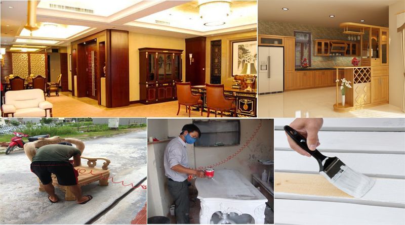 bảng giá sơn sửa đồ gỗ