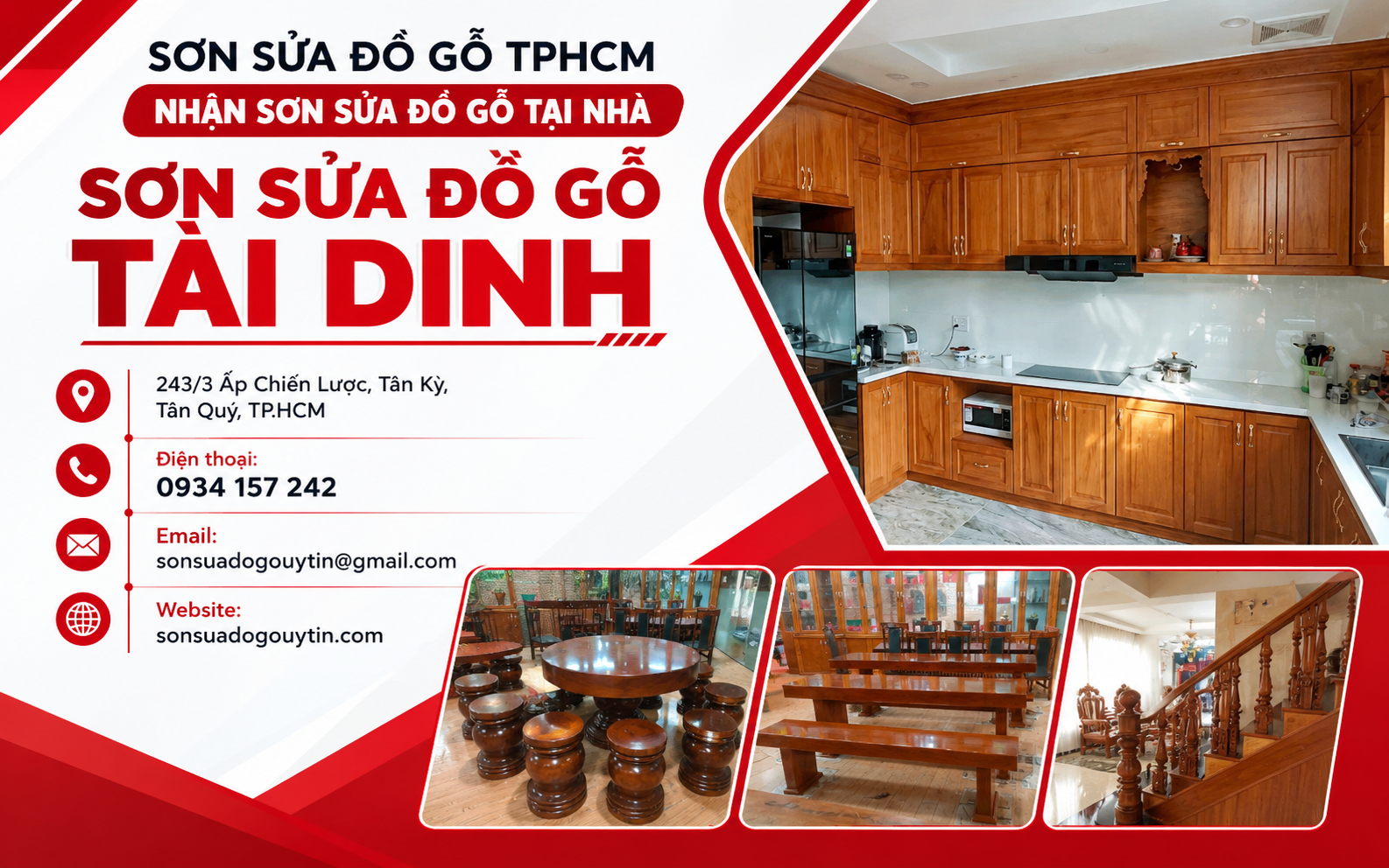 Đồ gỗ sau khi được xử lý và sơn hoàn thiện tại TPHCM